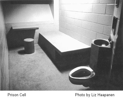 Prison Cell, photo by Liz Haapanen