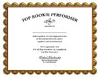 Horizontal Certificate Sample II