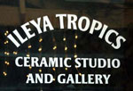 Ileya Tropics inside door sign